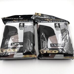 PACK OF 2 TKO Crew Neck Tees Men's Small Classic Fit Performance T-Shirts